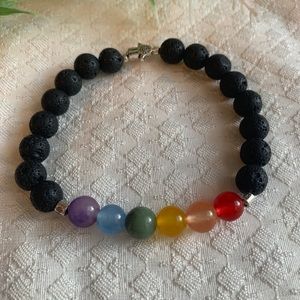 Rainbow Diffuser Chakra Bracelet